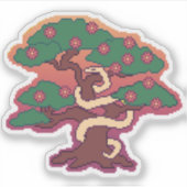 2025 Jaar van de Slang Nieuwjaar Sticker (Voorkant)