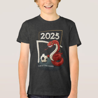 2025 Jaar van de Snake Soccer Fans Gift Tri-Blend Shirt