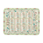 2025 Jaarkalender Victoriaanse Art Nouveau | Op ma Magneet (Horizontaal)