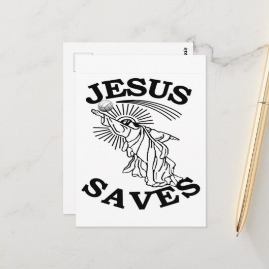 2025 Jezus redt Briefkaart (Voorkant / Achterkant in situ)