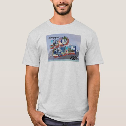 2025 JoCo Briefkaart aan boord T-shirt (Voorkant)