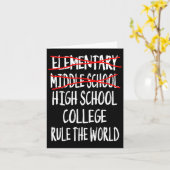 2025 Junior High Afstuderen Funny Middle School GR Kaart (Gele Bloem)