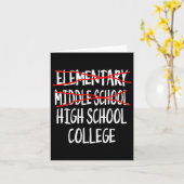 2025 Junior High Afstuderen Funny Middle School GR Kaart (Gele Bloem)