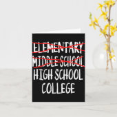 2025 Junior High Afstuderen - Funny Middle School Kaart (Gele Bloem)