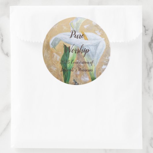 2025 JW convention customizable Ronde Sticker (Tas)