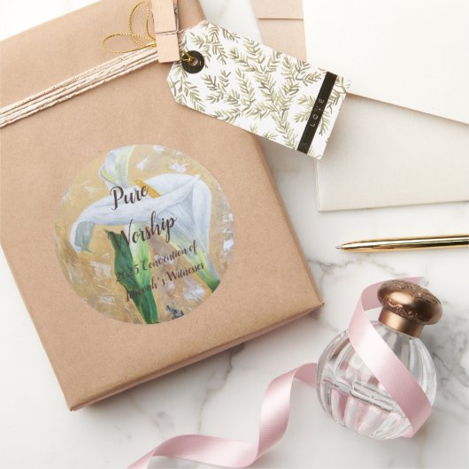 2025 JW convention customizable Ronde Sticker (Geschenken)