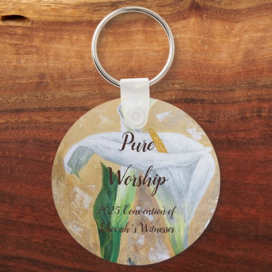 2025 JW convention customize also name Sleutelhanger (Voorkant)