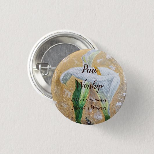 2025 JW convention customize Ronde Button 3,2 Cm (Voorkant /achterkant)