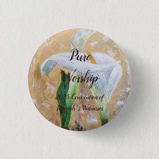 2025 JW convention customize Ronde Button 3,2 Cm (Voorkant)