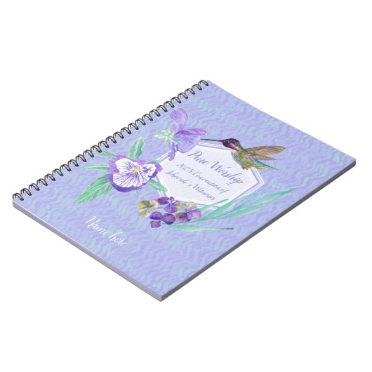 2025 JW Convention hummingbird with name customize Notitieboek (Linkerzijde)