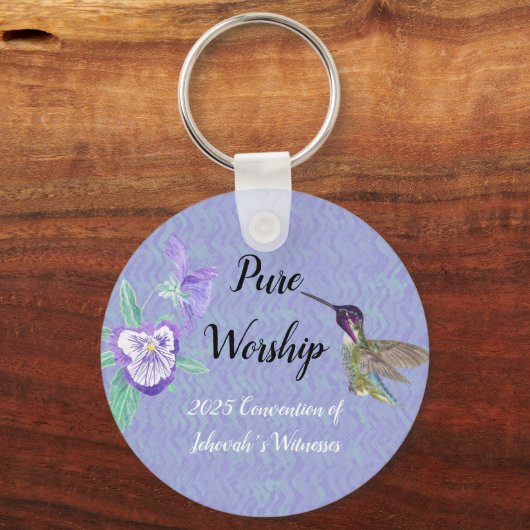 2025 JW convention with name customize Sleutelhanger (Voorkant)