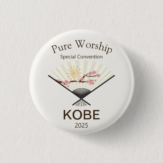 2025 JW Special Convention Kobe Japan Ronde Button 3,2 Cm (Voorkant)