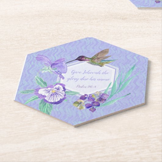 2025 JW year text Psalm 96:8 Kartonnen Onderzetters (Schuin)