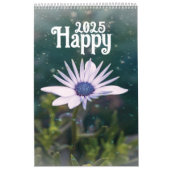 2025 Kalender 2025 Violette Bloemen (Hoes)