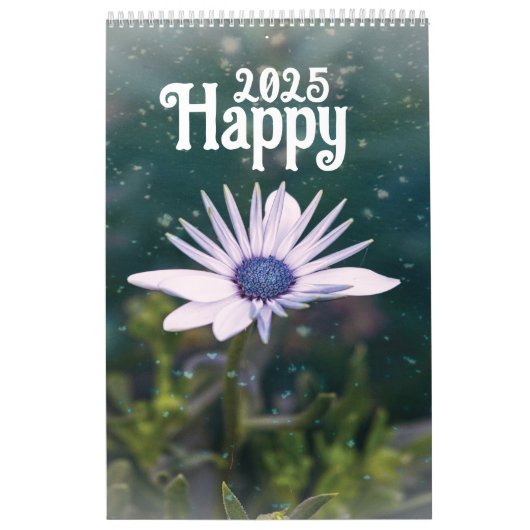 2025 Kalender 2025 Violette Bloemen (Hoes)