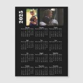 2025 Kalender 2 Foto Collage Magneet Kaart (Voorkant)