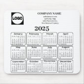 2025 Kalender Aangepaste Bedrijfsnaam & Logo Muismat (Voorkant)