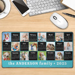 2025 Kalender Aangepaste Blauwgroen Blu Unieke Fot Bureaumat<br><div class="desc">Maak kennis met onze trendy Blauwgroen Blue Desk Mat en Mousepad met 2025 Calendar en Photo Collage - een perfecte mix van stijl en functionaliteit voor uw kantoor of werkruimte thuis. Dit moderne, in blokken ontworpen bureauaccessoire is meer dan alleen een muismat; het is een levendig middelpunt dat uw persoonlijke...</div>