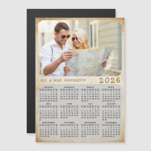 2025 Kalender Aangepaste Foto Familienaam Magnet K