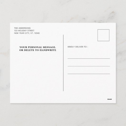 2025 Kalender Aangepaste Foto Huisdier Hond Famili Feestdagenkaart (Achterkant)