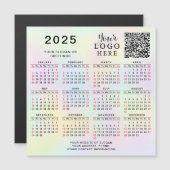 2025 kalender aangepaste QR code bedrijf Logo past (Voorkant / Achterkant)