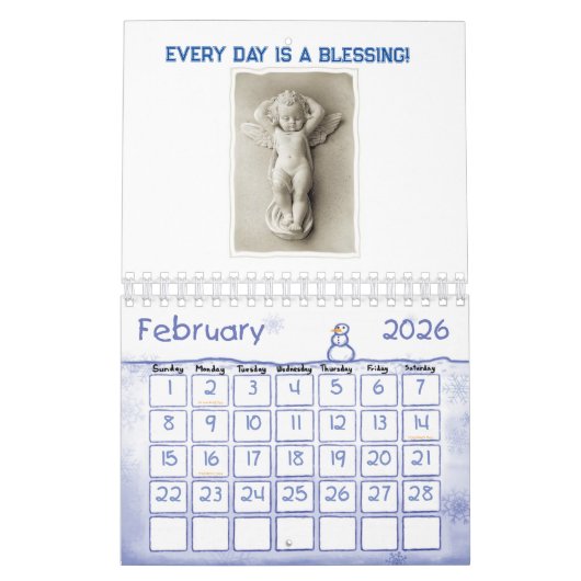 2025 Kalender Baby Angel Elke dag is een zegen (Feb 2026)