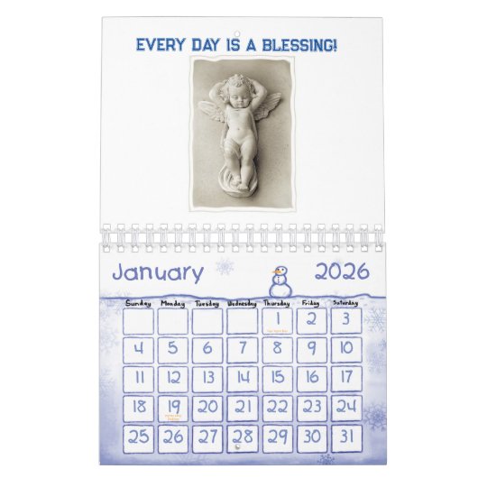 2025 Kalender Baby Angel Elke dag is een zegen (Jan 2026)