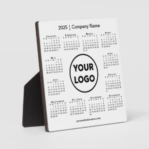 2025 Kalender Bedrijf Logo Business Desktop Fotoplaat