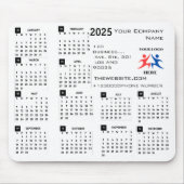2025 Kalender Bedrijf Logo en Tekst Muismat (Voorkant)