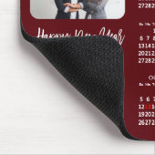 2025 Kalender Business 2 Foto Modern Rood Eenvoudi Muismat (Hoek)