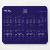 2025 Kalender Business Logo Blue Muismat (Voorkant)