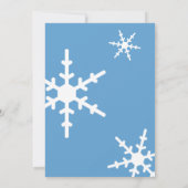 2025 Kalender Business Logo Light Blue Snowflake Feestdagenkaart (Achterkant)