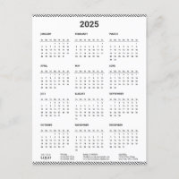 2025 Kalender Business Logo Modern Minimalist