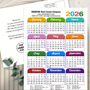 2025 Kalender Corporate Minimalistisch Nieuwjaar Feestdagenkaart