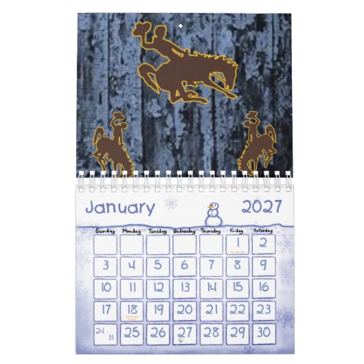 2025 Kalender Cowboy Land Mannen (Jan 2027)