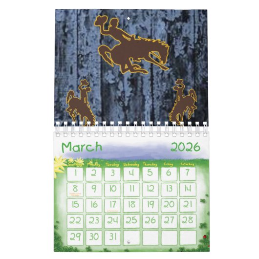 2025 Kalender Cowboy Land Mannen (Mar 2026)