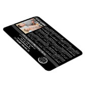 2025 Kalender Custom Business Logo Naam Foto BLK Magneet (Rechterzijde)