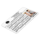 2025 Kalender Custom Business Logo Naam Foto Wit Magneet (Linkerzijde)