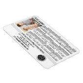 2025 Kalender Custom Business Logo Naam Foto Wit Magneet (Rechterzijde)