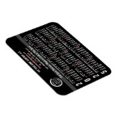 2025 Kalender Custom Business Logo Naam Zwart Easy Magneet (Rechterzijde)