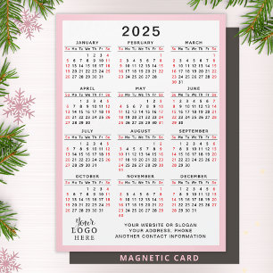 2025 Kalender Custom Company Logo Business Magnet