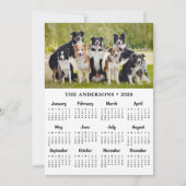 2025 Kalender Custom Pet Puppy Dog 12 maanden Foto Feestdagenkaart (Voorkant)