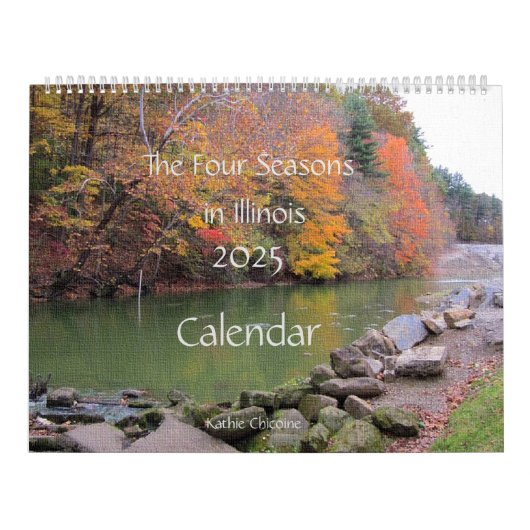 2025 Kalender De Vier Seizoenen in Illinois (Hoes)