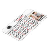 2025 Kalender Easy Custom Business Logo Naam Foto Magneet (Linkerzijde)