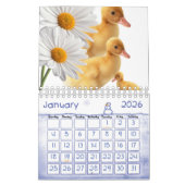 2025 Kalender eenden Daisy Floral (Jan 2026)