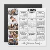 2025 Kalender Eenvoudige Moderne 5 Foto's Familie  (Voorkant / Achterkant)