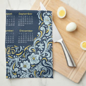 2025 Kalender Floral Elegance Theedoek (Quarter Fold)
