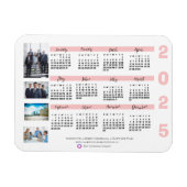 2025 Kalender Foto Kerst Nieuwjaar Corporate Magneet (Horizontaal)