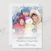 2025 Kalender Foto Motivatie Kerst Kaart (Voorkant)