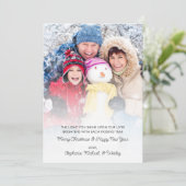 2025 Kalender Foto Motivatie Kerst Kaart (Staand voorkant)